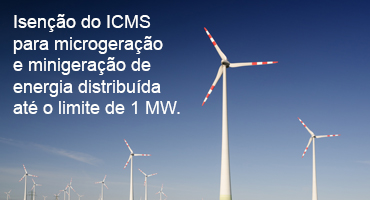 Santa Catarina isenta micro e minigeração de energia solar, hídrica e eólica do ICMS